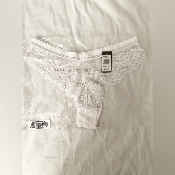 NWT Frederick’s of Hollywood 3 Pack Bundle Caroline Panties in White and Purple - Picture 5 of 5